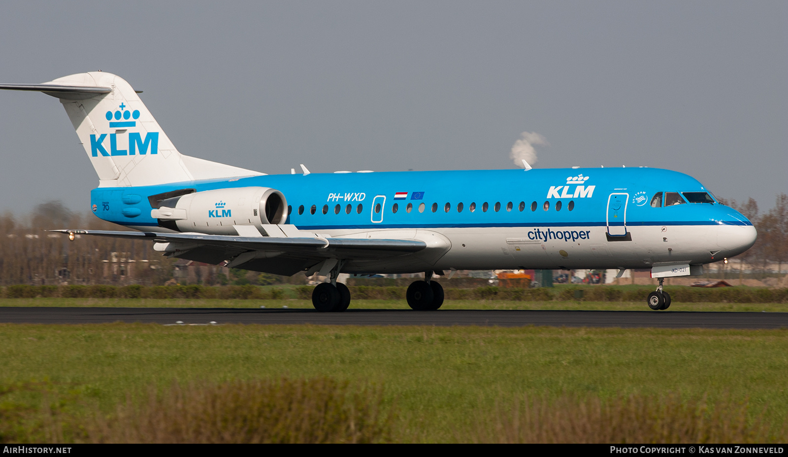 Aircraft Photo of PH-WXD | Fokker 70 (F28-0070) | KLM Cityhopper | AirHistory.net #471246