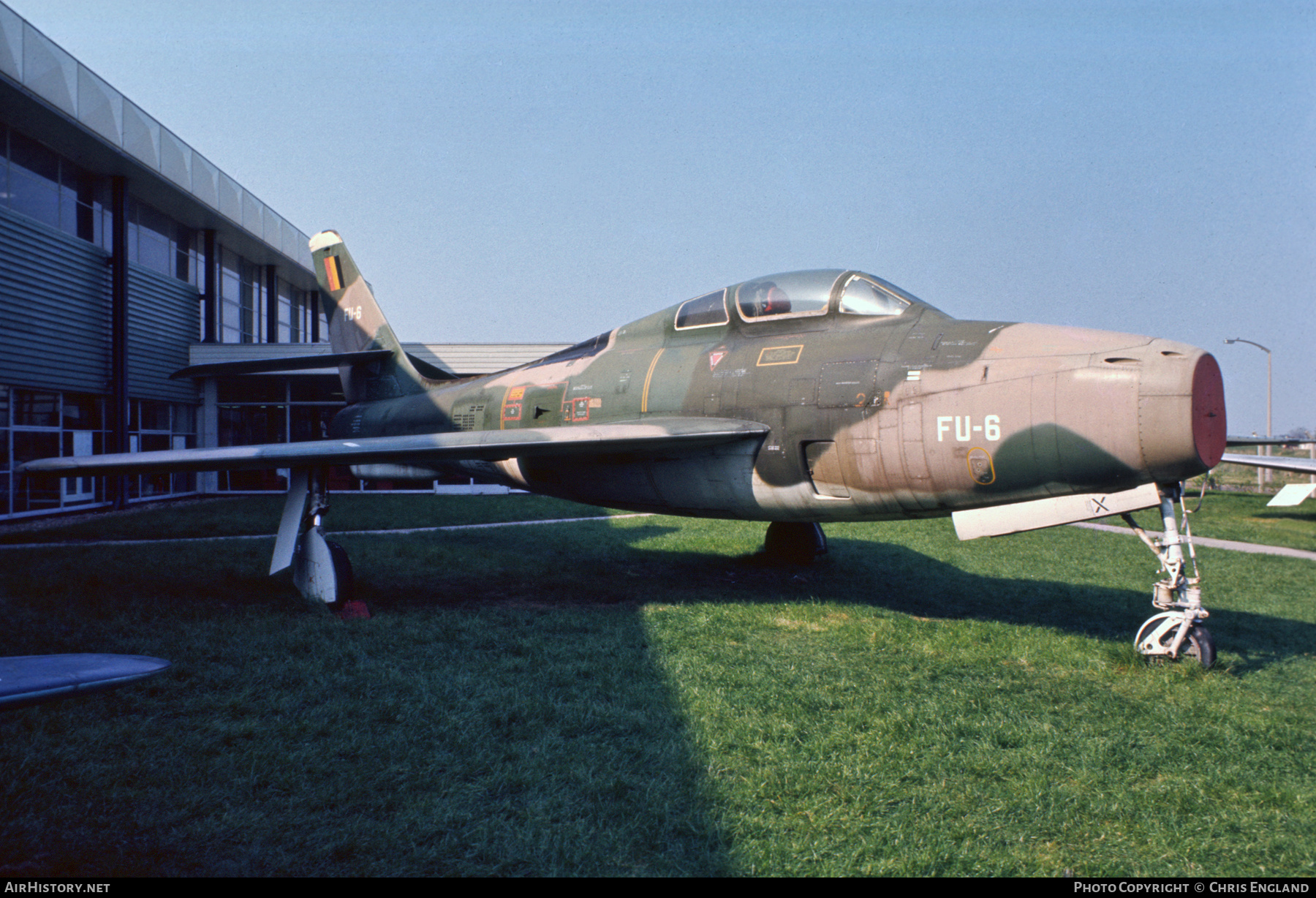 Aircraft Photo of FU-6 / 52-7133 | Republic F-84F Thunderstreak | Belgium - Air Force | AirHistory.net #471269