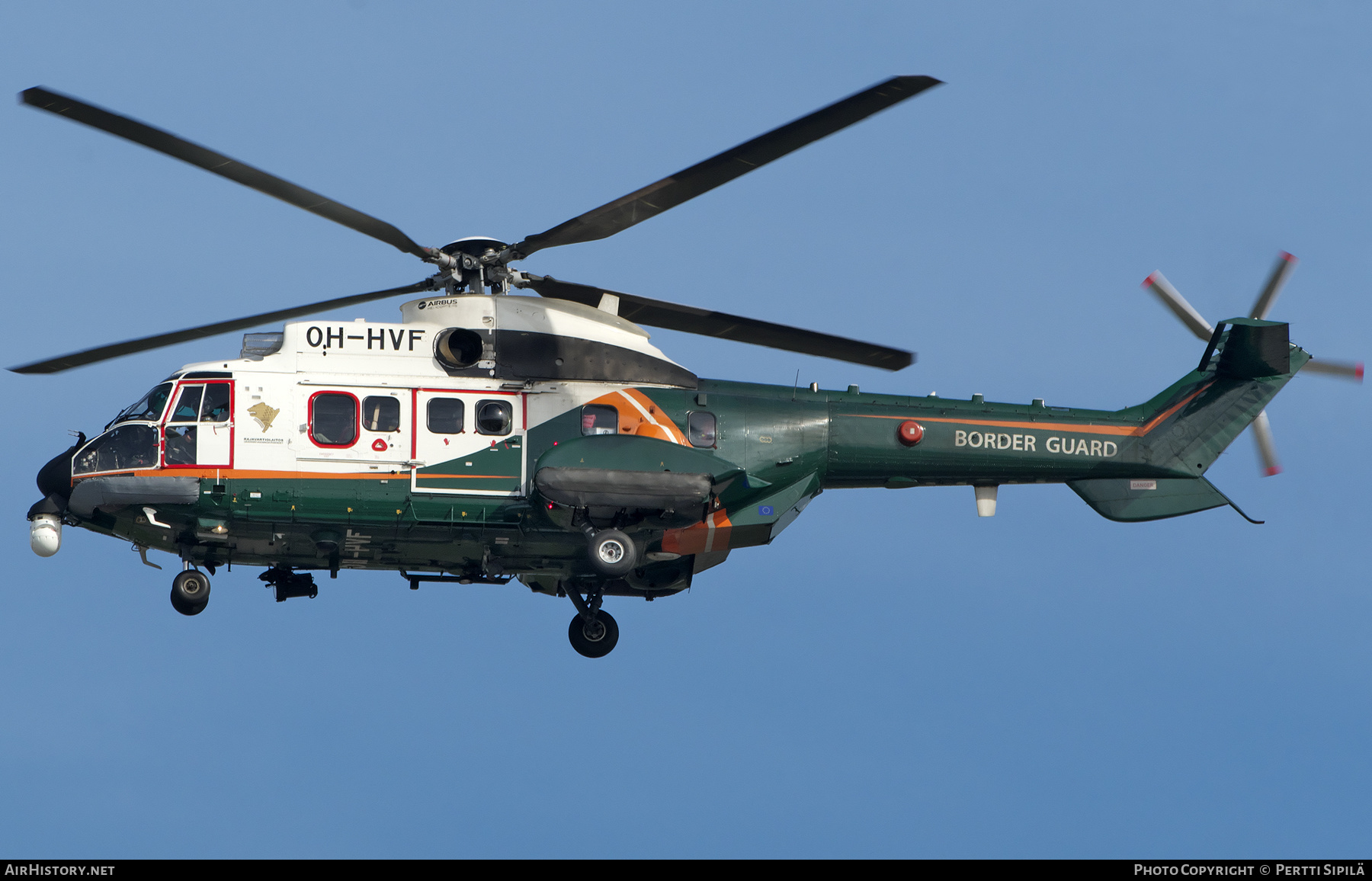 Aircraft Photo of OH-HVF | Aerospatiale AS-332L1 Super Puma | Rajavartiolaitos - Finnish Border Guard | AirHistory.net #471319