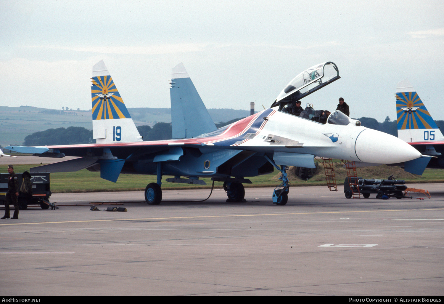Aircraft Photo of 19 blue | Sukhoi Su-27UB | Soviet Union - Air Force | AirHistory.net #471430