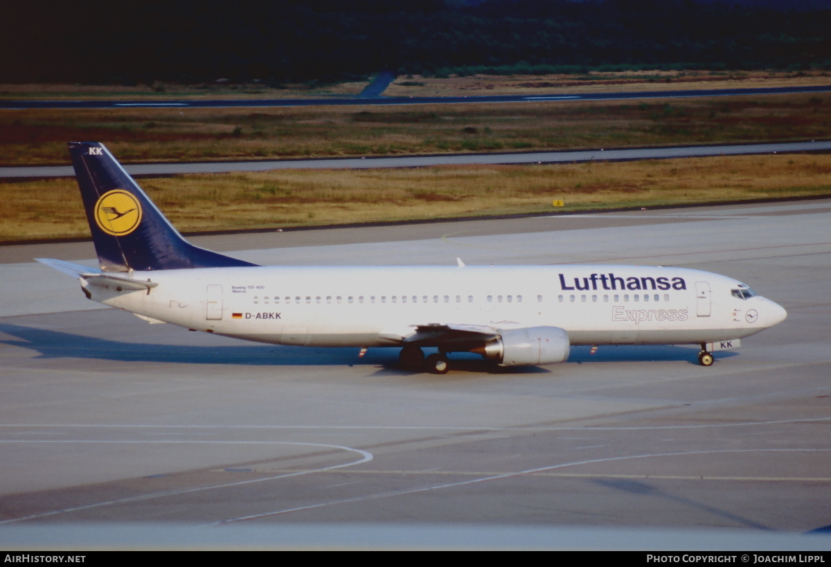 Aircraft Photo of D-ABKK | Boeing 737-430 | Lufthansa Express | AirHistory.net #471450