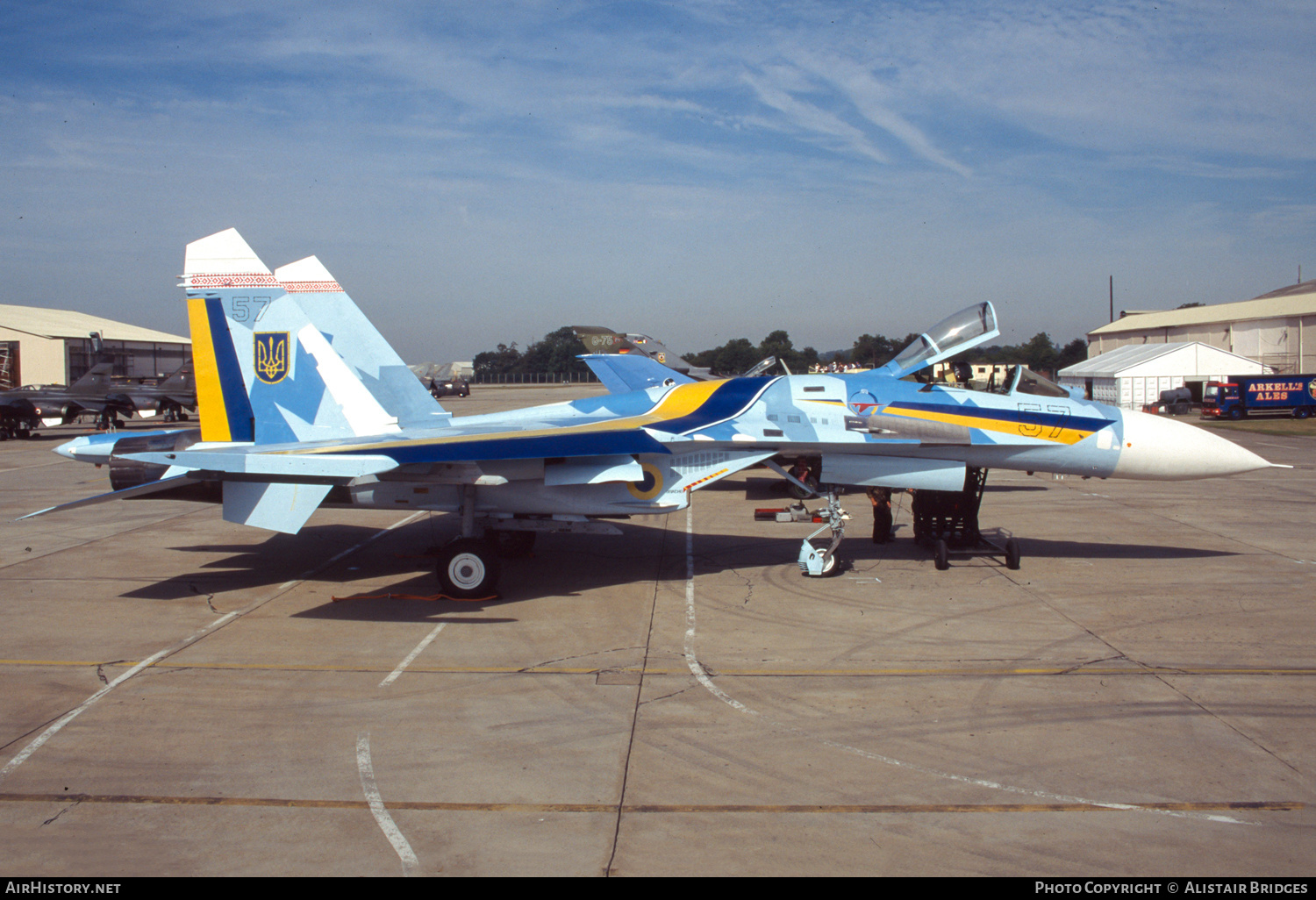 Aircraft Photo of 57 blue | Sukhoi Su-27S | Ukraine - Air Force | AirHistory.net #471454