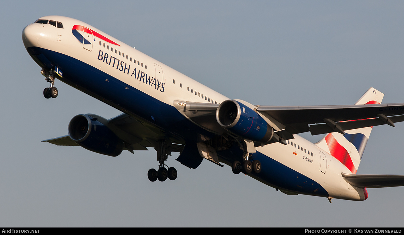 Aircraft Photo of G-BNWV | Boeing 767-336/ER | British Airways | AirHistory.net #471456