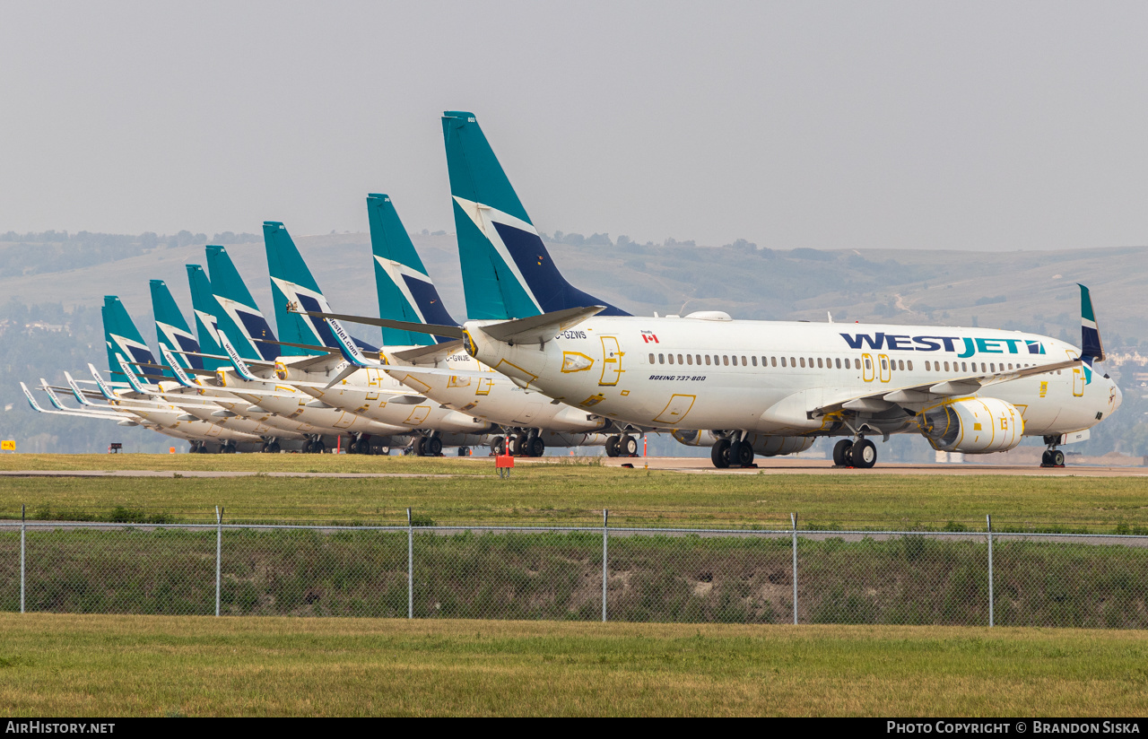 Aircraft Photo of C-GZWS | Boeing 737-8CT | WestJet | AirHistory.net #471472