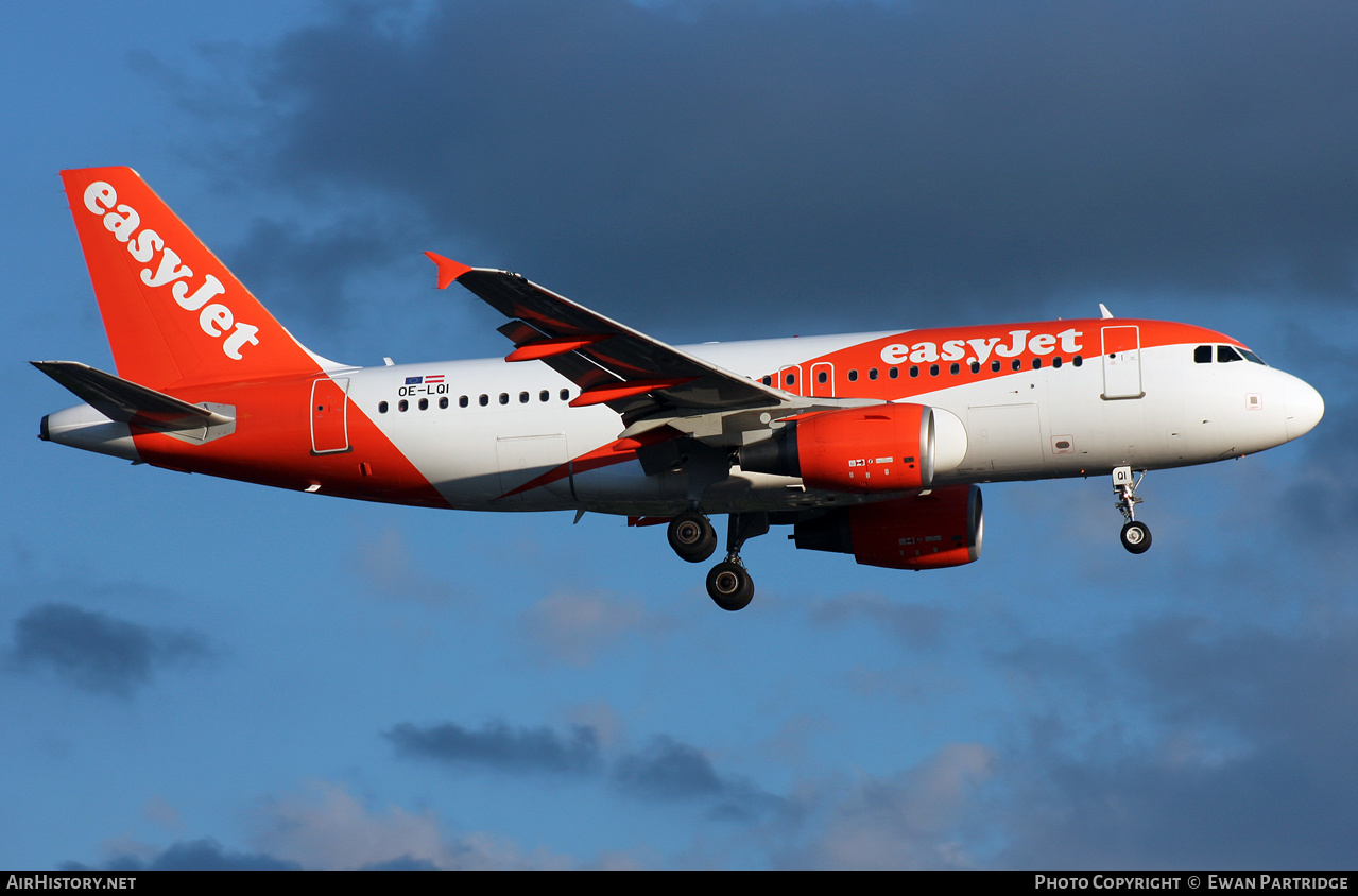 Aircraft Photo of OE-LQI | Airbus A319-111 | EasyJet | AirHistory.net #471491