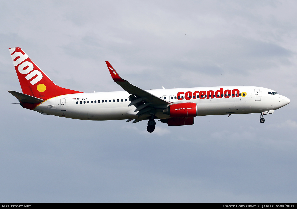 Aircraft Photo of PH-CDF | Boeing 737-804 | Corendon Dutch Airlines | AirHistory.net #471505