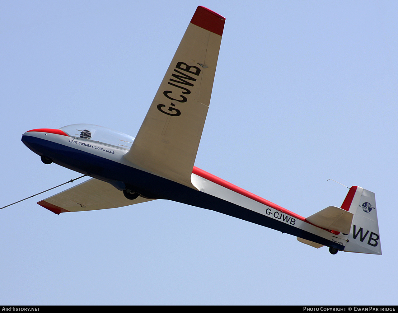 Aircraft Photo of G-CJWB | Schleicher ASK-13 | East Sussex Gliding Club | AirHistory.net #471555