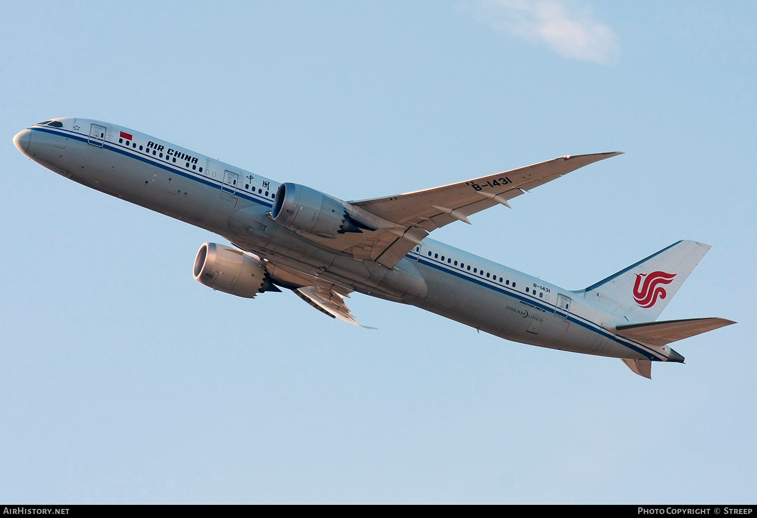 Aircraft Photo of B-1431 | Boeing 787-9 Dreamliner | Air China | AirHistory.net #471565