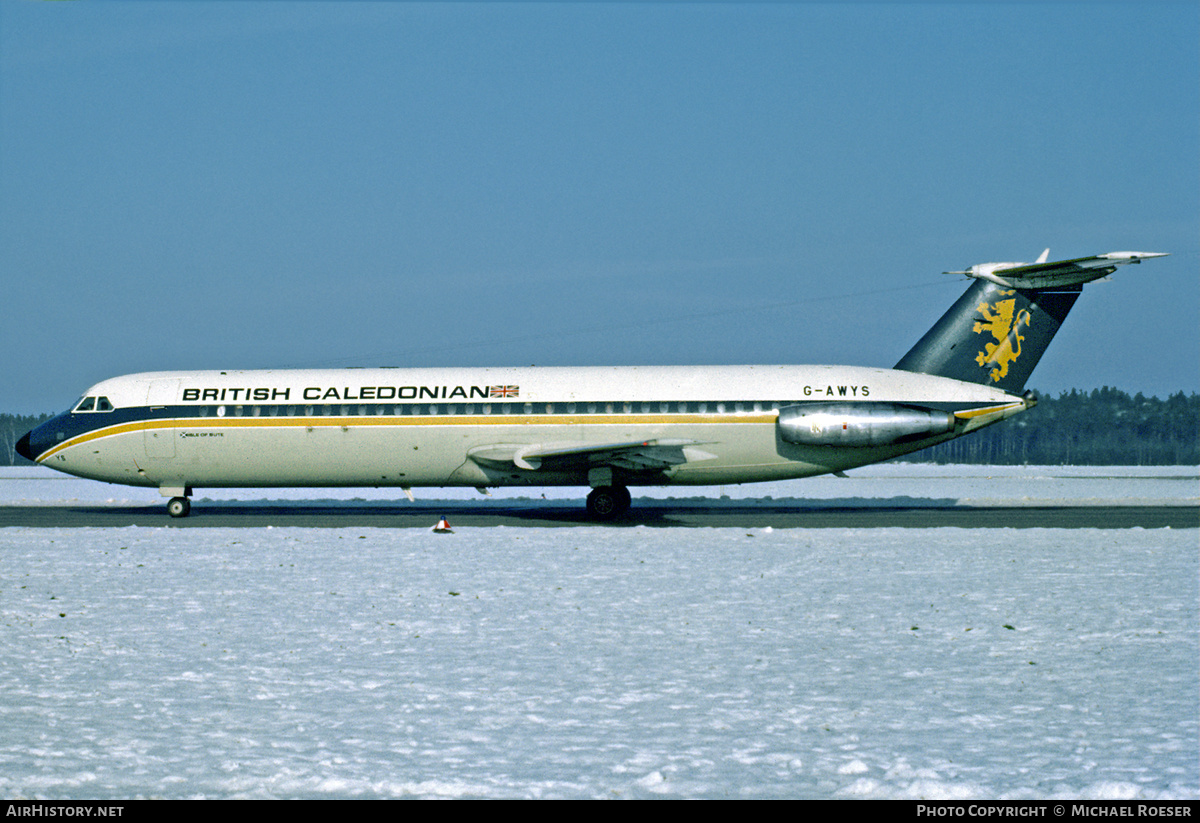 Aircraft Photo of G-AWYS | BAC 111-501EX One-Eleven | British Caledonian Airways | AirHistory.net #471680
