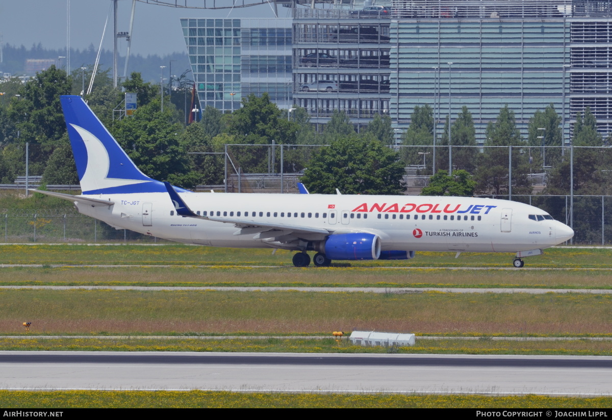 Aircraft Photo of TC-JGT | Boeing 737-8F2 | AnadoluJet | AirHistory.net #471710