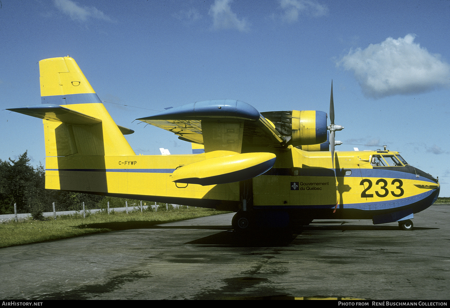 Aircraft Photo of C-FYWP | Canadair CL-215-I (CL-215-1A10) | Gouvernement du Québec | AirHistory.net #471764