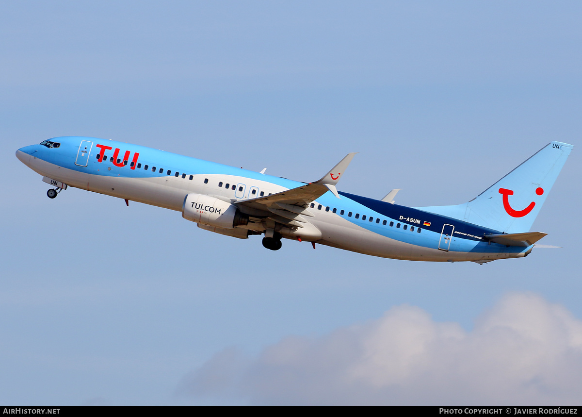 Aircraft Photo of D-ASUN | Boeing 737-8BK | TUI | AirHistory.net #471778