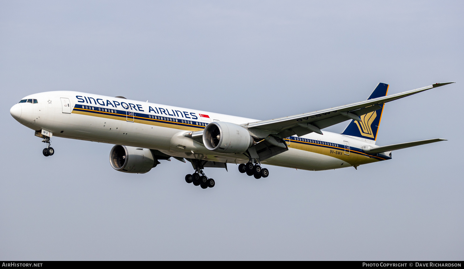 Aircraft Photo of 9V-SWV | Boeing 777-312/ER | Singapore Airlines | AirHistory.net #471784