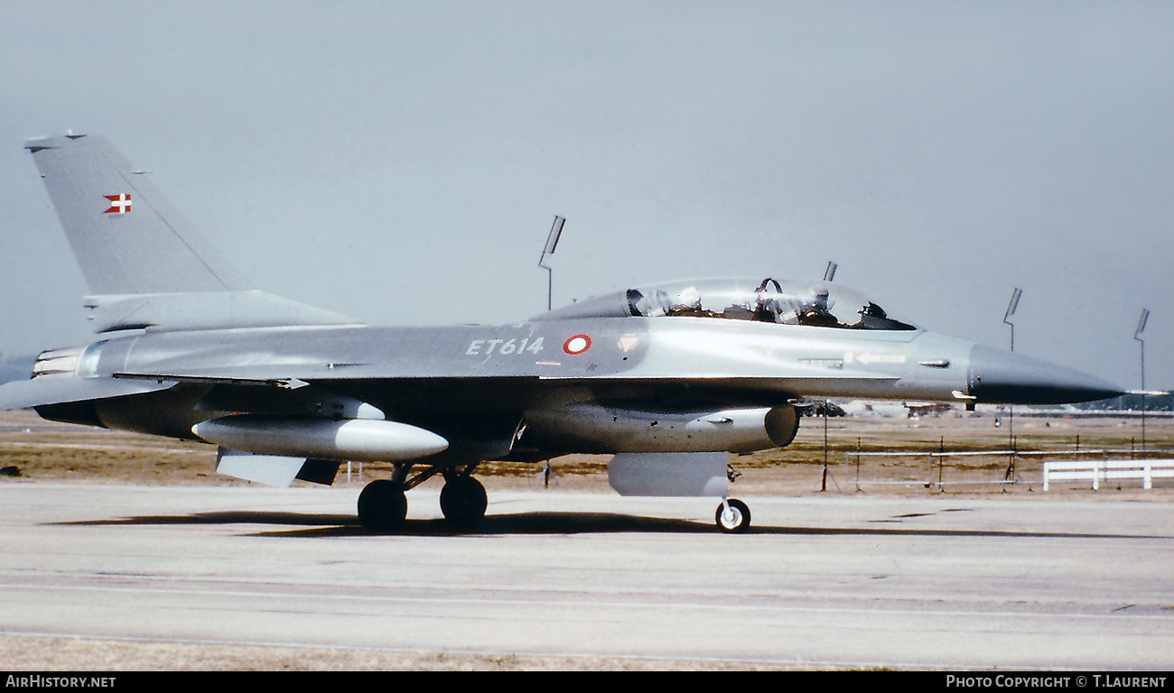 Aircraft Photo of ET-614 | General Dynamics F-16B Fighting Falcon | Denmark - Air Force | AirHistory.net #471832