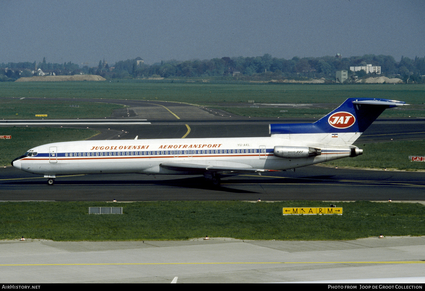 Aircraft Photo of YU-AKL | Boeing 727-2H9/Adv | JAT Yugoslav Airlines - Jugoslovenski Aerotransport | AirHistory.net #471890