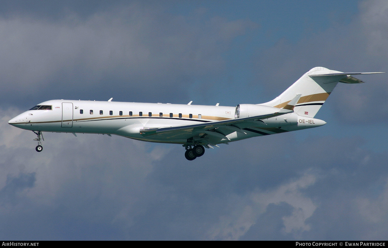 Aircraft Photo of OE-IEL | Bombardier Global Express (BD-700-1A10) | Tyrolean Jet Service | AirHistory.net #471907