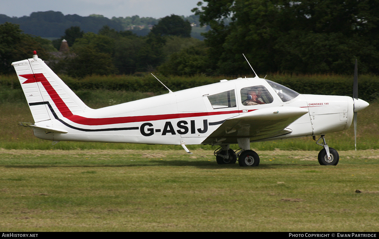Aircraft Photo of G-ASIJ | Piper PA-28-180 Cherokee B | AirHistory.net #472034
