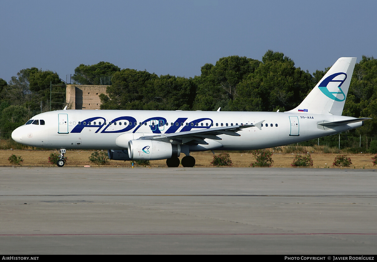 Aircraft Photo of S5-AAA | Airbus A320-231 | Adria Airways | AirHistory.net #472054