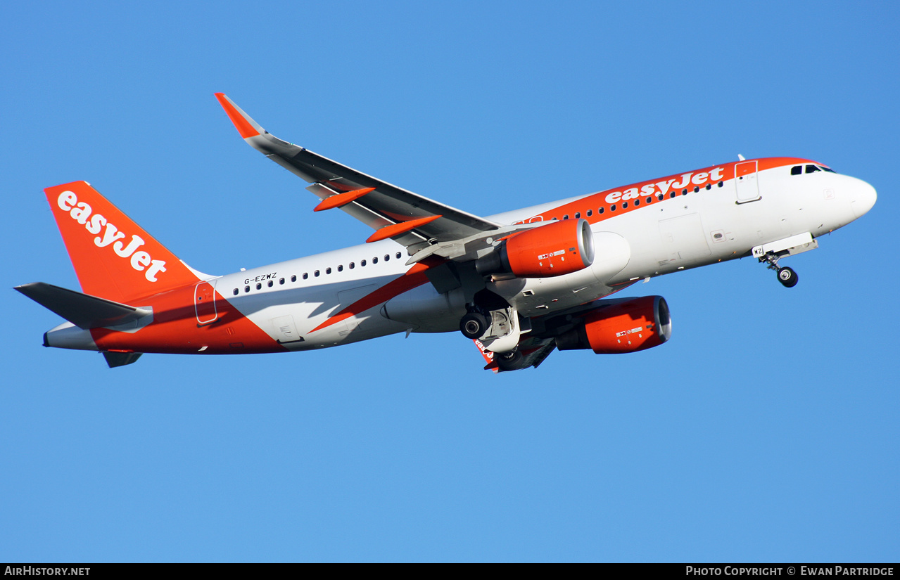 Aircraft Photo of G-EZWZ | Airbus A320-214 | EasyJet | AirHistory.net #472078