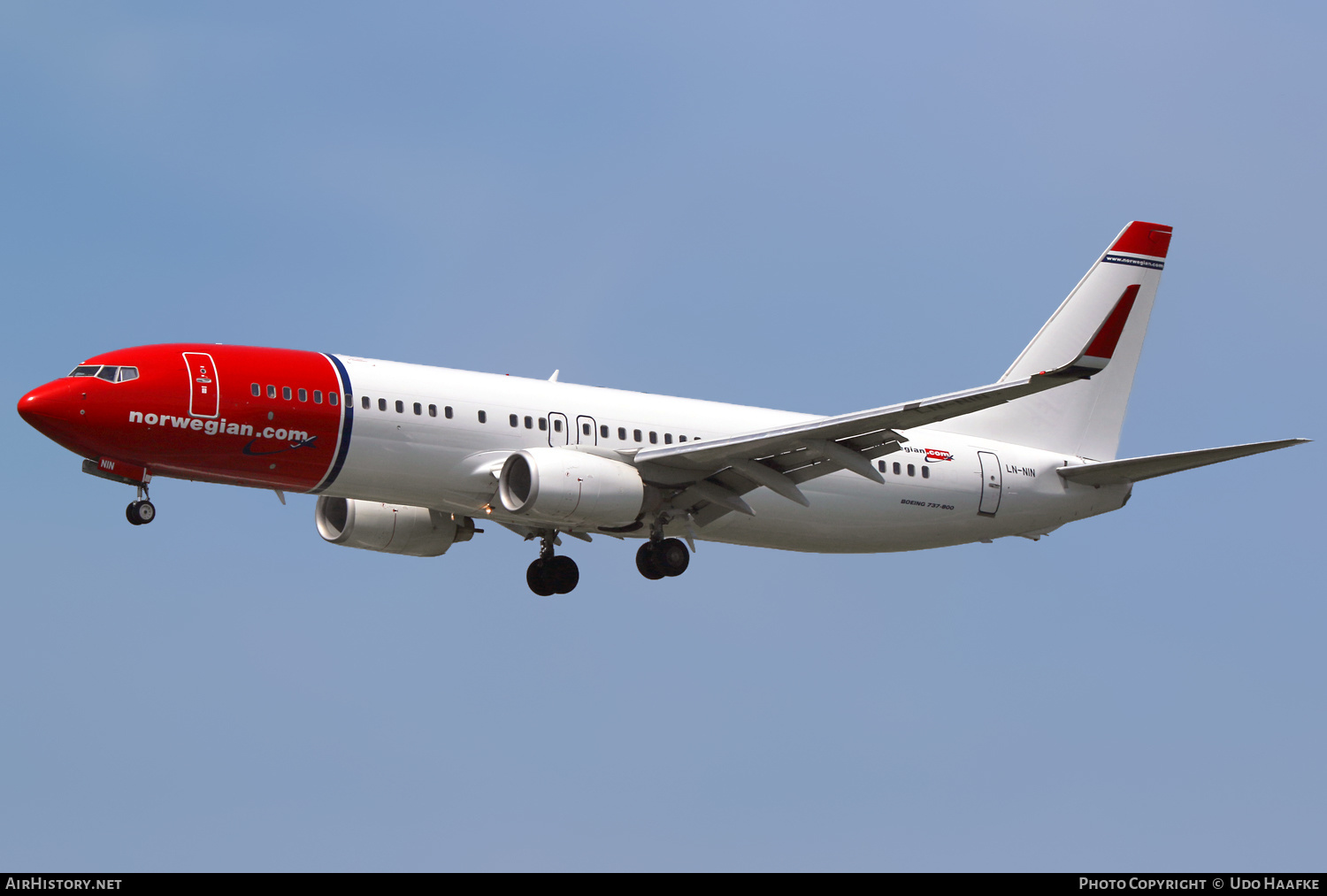 Aircraft Photo of LN-NIN | Boeing 737-81M | Norwegian | AirHistory.net #472152
