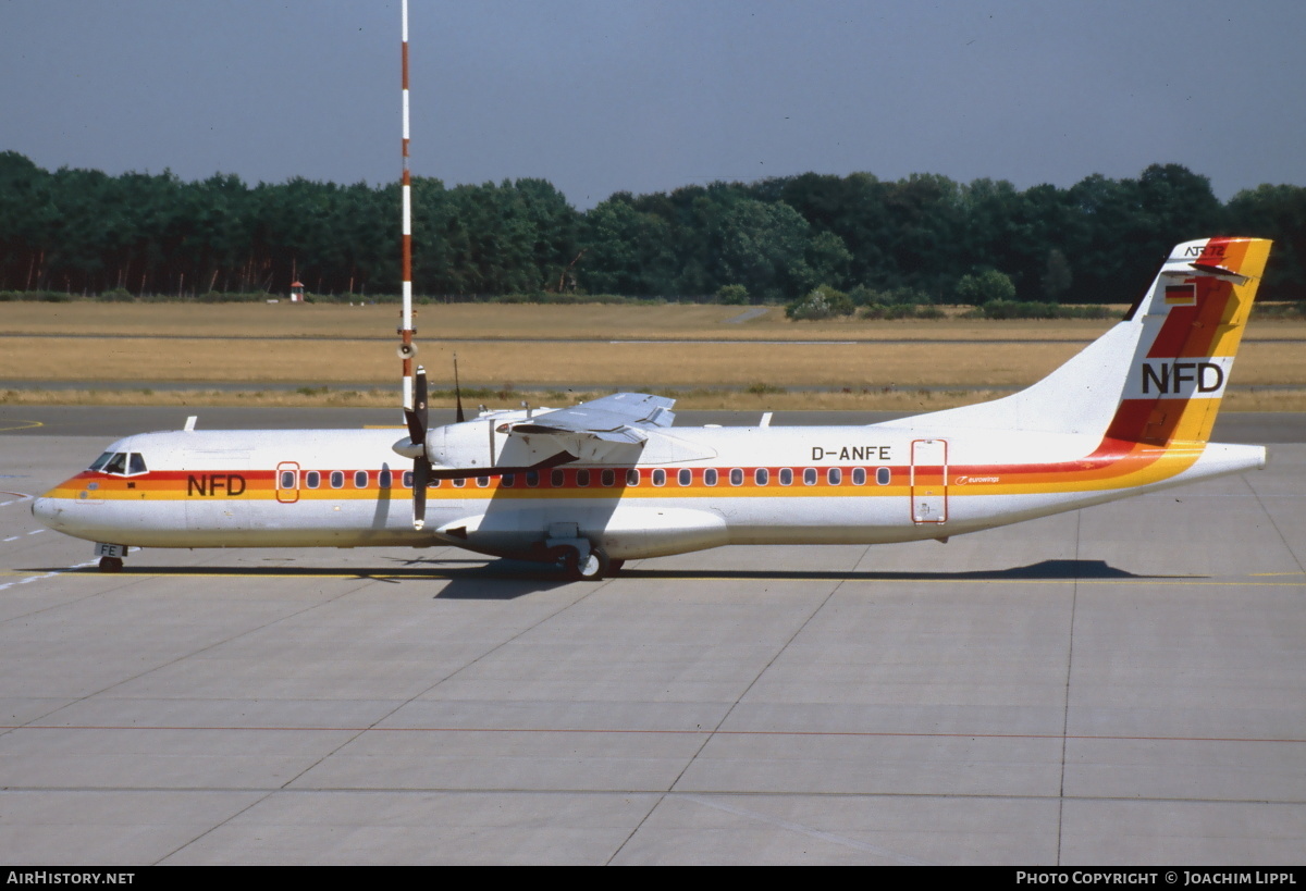 Aircraft Photo of D-ANFE | ATR ATR-72-202 | NFD - Nürnberger Flugdienst | AirHistory.net #472156