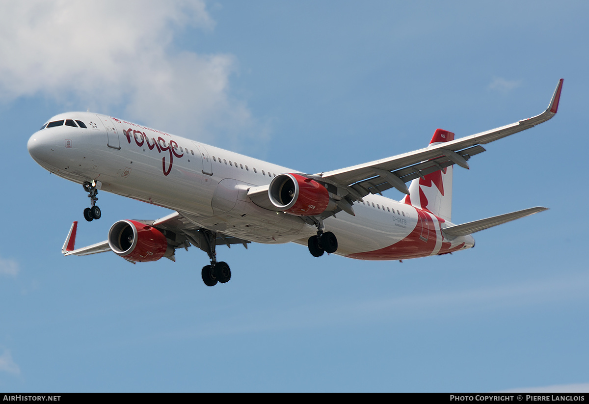 Aircraft Photo of C-GKFB | Airbus A321-211 | Air Canada Rouge | AirHistory.net #472178