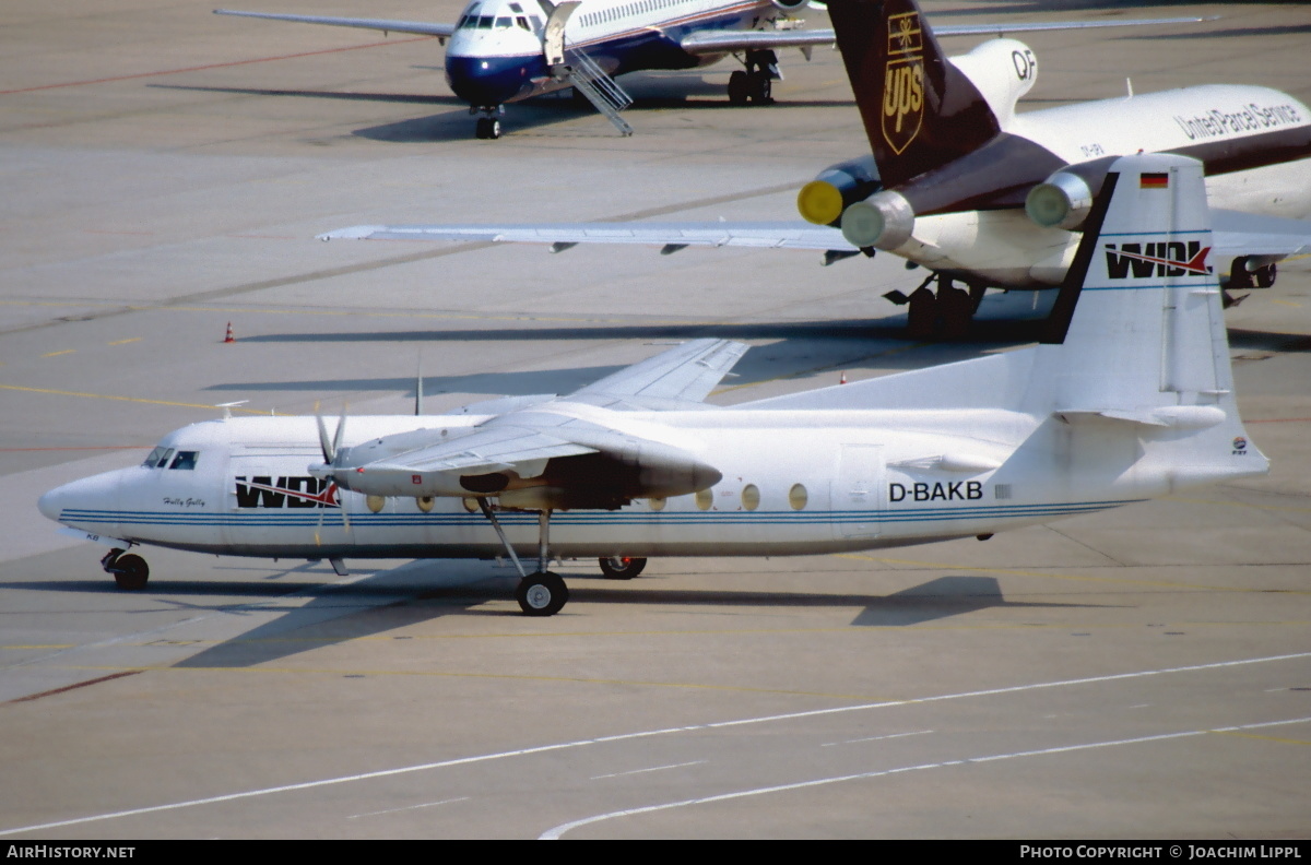 Aircraft Photo of D-BAKB | Fokker F27-600 Friendship | WDL Aviation | AirHistory.net #472219