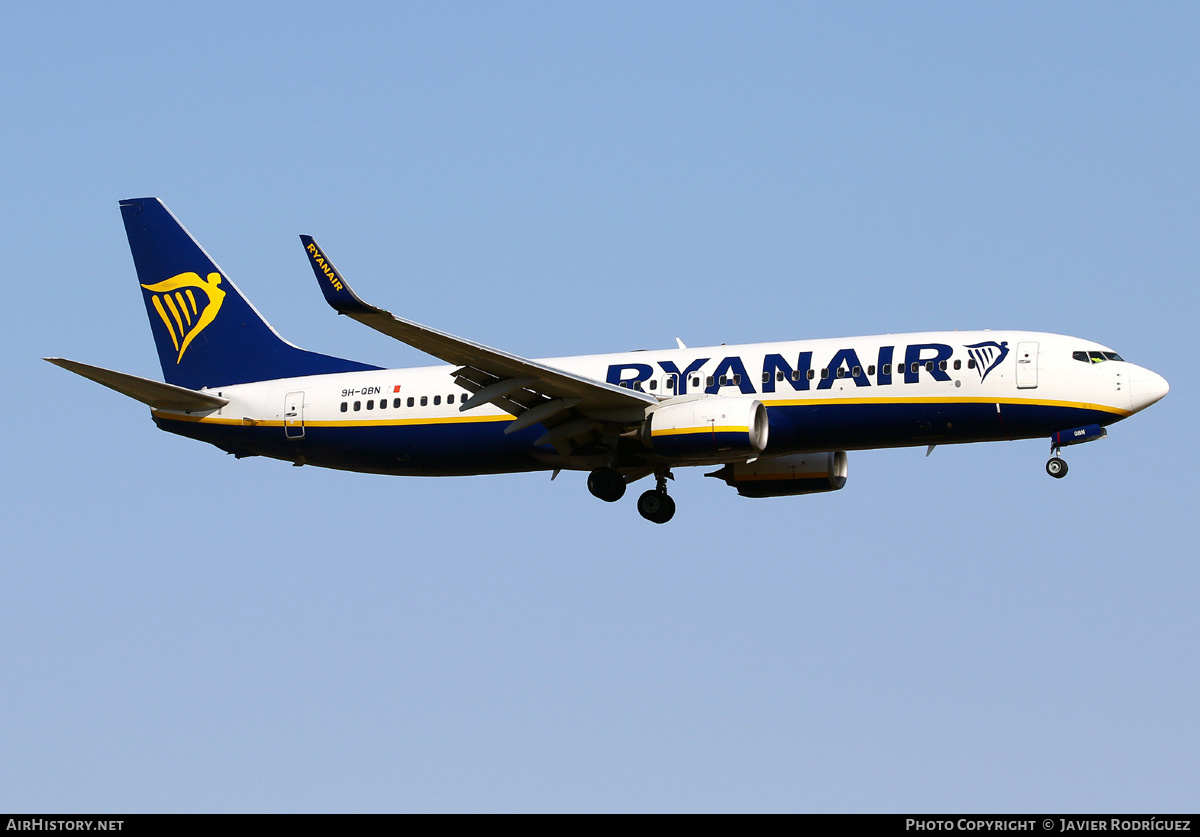 Aircraft Photo of 9H-QBN | Boeing 737-8AS | Ryanair | AirHistory.net #472288