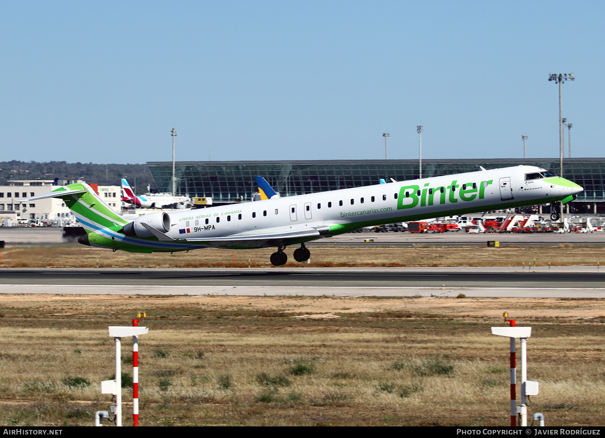 Aircraft Photo of 9H-MPA | Bombardier CRJ-1000 (CL-600-2E25) | Binter Canarias | AirHistory.net #472319