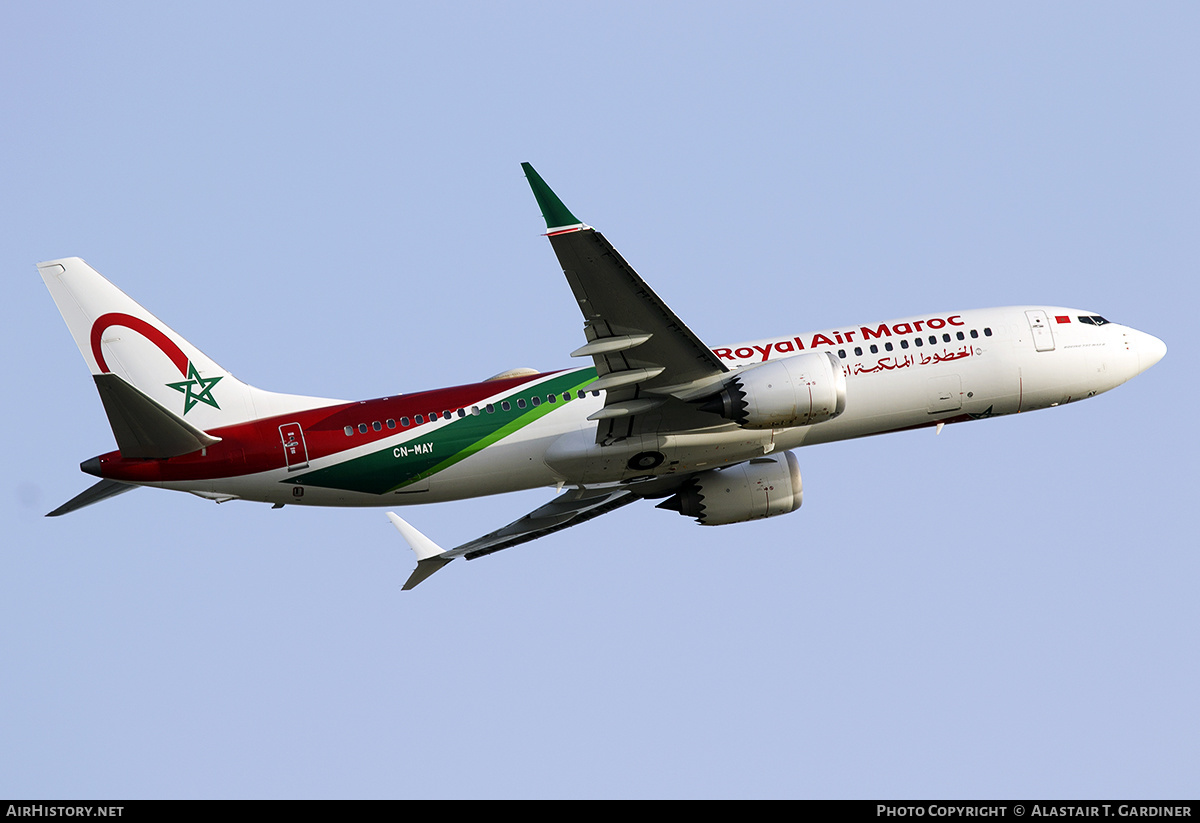Aircraft Photo of CN-MAY | Boeing 737-8 Max 8 | Royal Air Maroc - RAM | AirHistory.net #472332