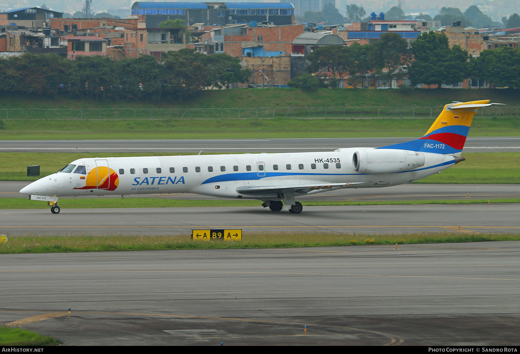 Aircraft Photo of FAC-1172 / HK-4535 | Embraer ERJ-145LR (EMB-145LR) | Colombia - Satena | AirHistory.net #472432