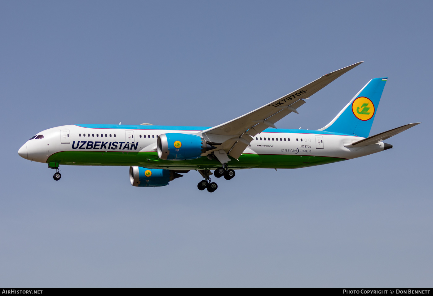 Aircraft Photo of UK78705 | Boeing 787-8 Dreamliner | Uzbekistan Airways | AirHistory.net #472489