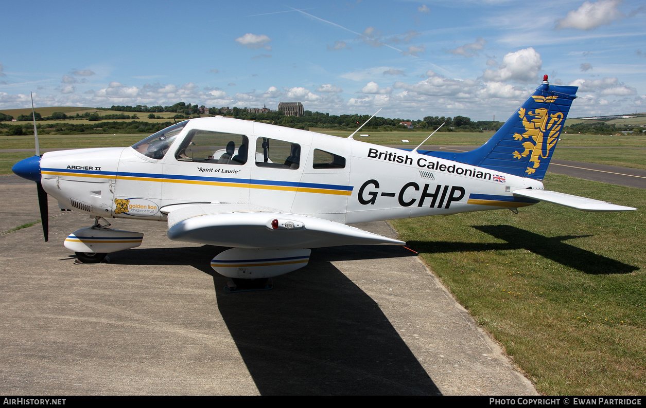 Aircraft Photo of G-CHIP | Piper PA-28-181 Cherokee Archer II | British Caledonian Airways | AirHistory.net #472517