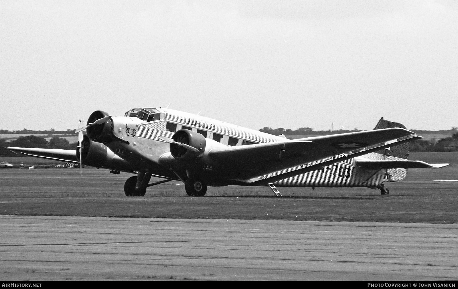 Aircraft Photo of HB-HOP / A-703 | Junkers Ju 52/3m g4e | Ju-Air | Switzerland - Air Force | AirHistory.net #472546