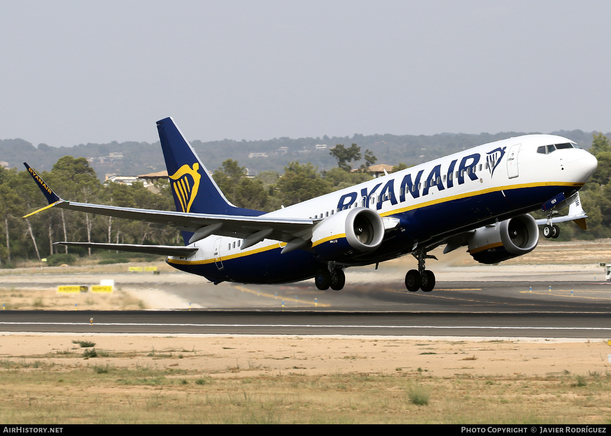 Aircraft Photo of EI-HEN | Boeing 737-8200 Max 200 | Ryanair | AirHistory.net #472573