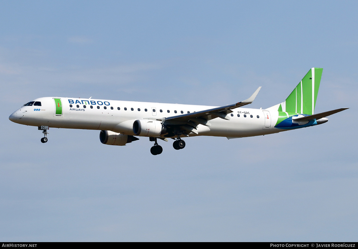 Aircraft Photo of OY-GDC | Embraer 195LR (ERJ-190-200LR) | Bamboo Airways | AirHistory.net #472611