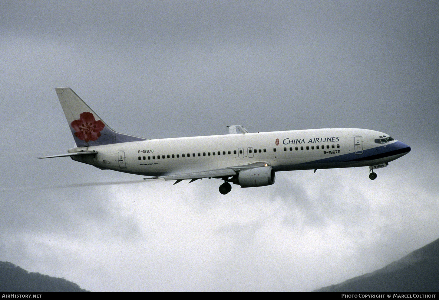 Aircraft Photo of B-18676 | Boeing 737-43Q | China Airlines | AirHistory.net #472756