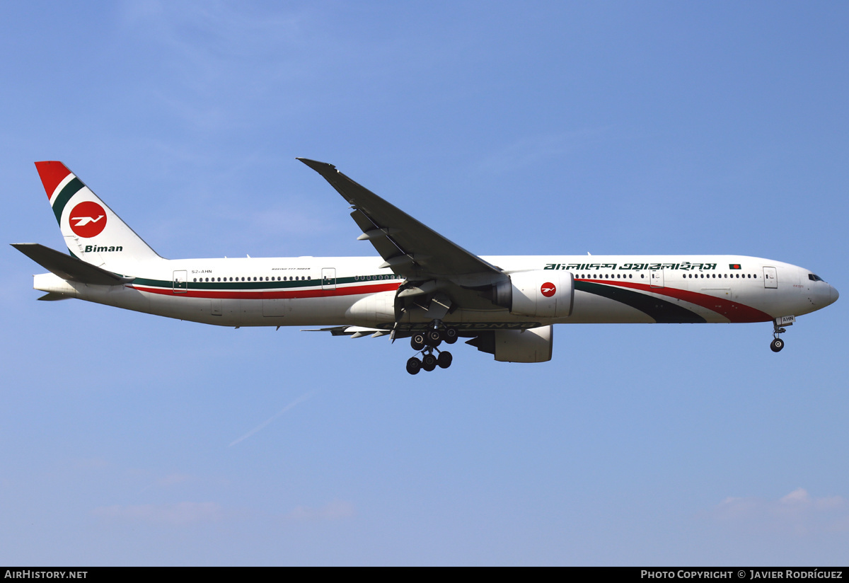 Aircraft Photo of S2-AHN | Boeing 777-3E9/ER | Biman Bangladesh Airlines | AirHistory.net #472868