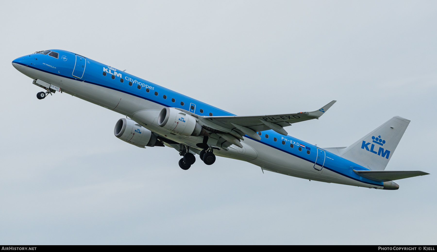 Aircraft Photo of PH-EXD | Embraer 190STD (ERJ-190-100STD) | KLM Cityhopper | AirHistory.net #472991