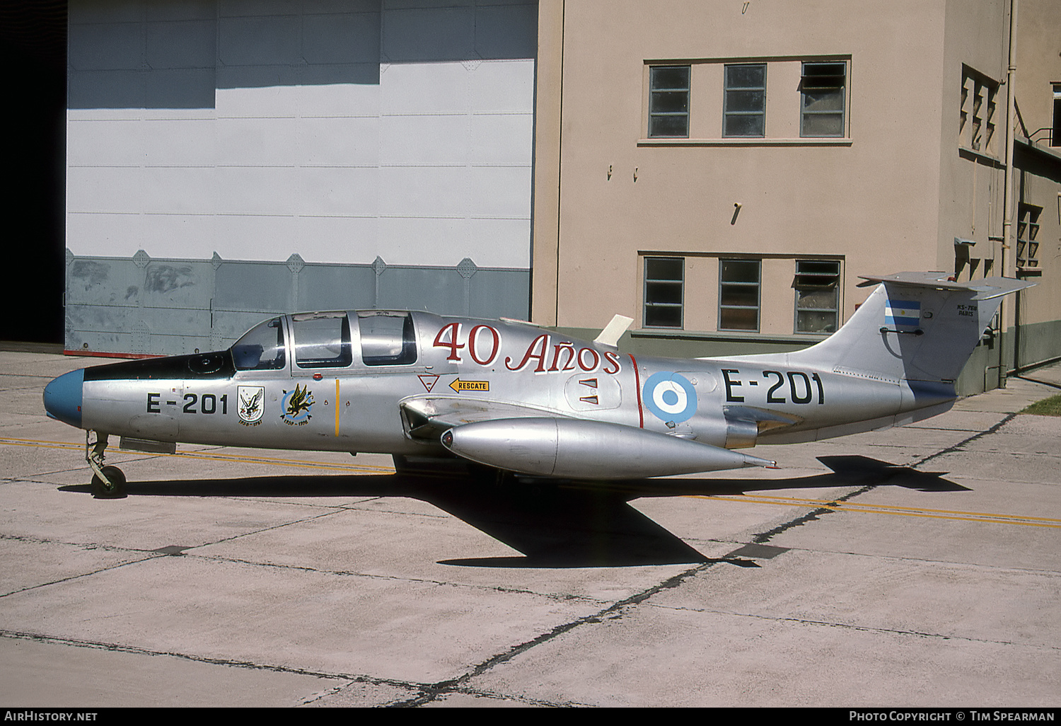 Aircraft Photo of E-201 | Morane-Saulnier MS-760 Paris | Argentina - Air Force | AirHistory.net #473036