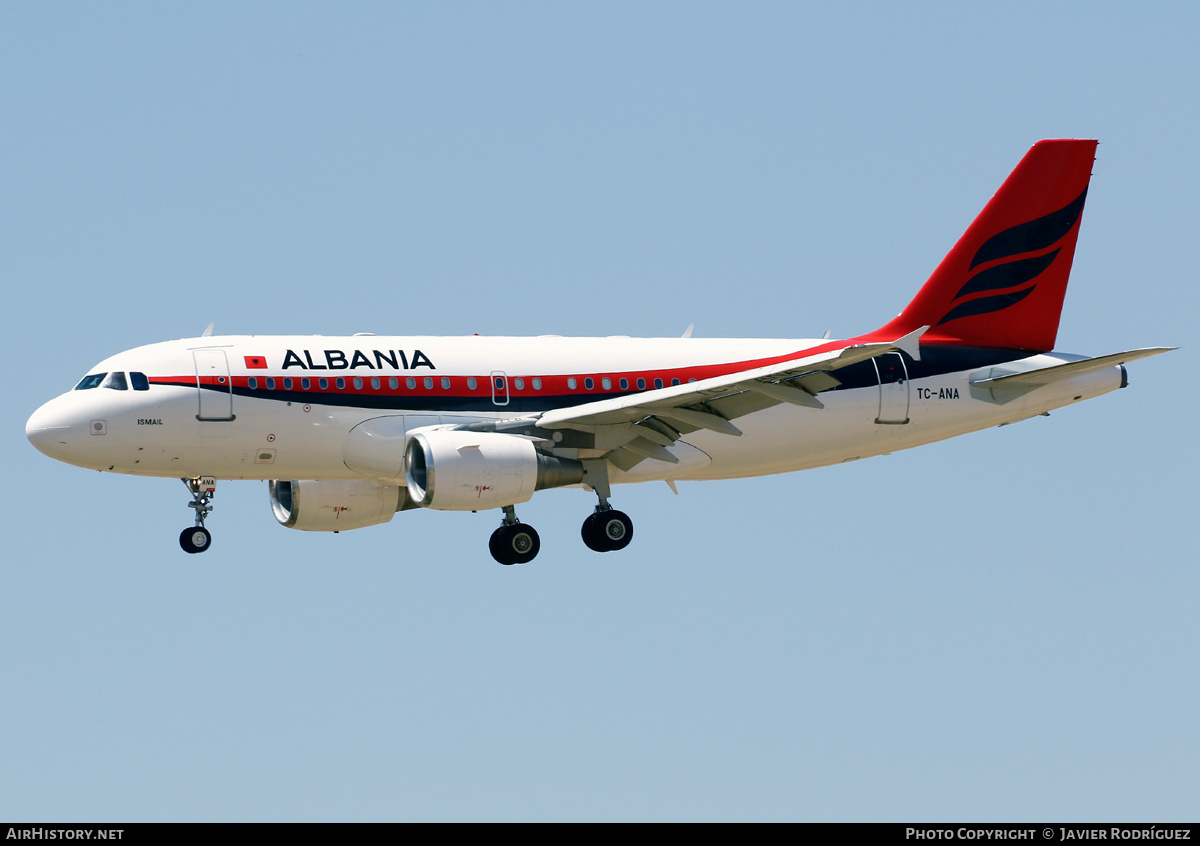 Aircraft Photo of TC-ANA | Airbus ACJ319 (A319-115/CJ) | Albania Government | AirHistory.net #473103