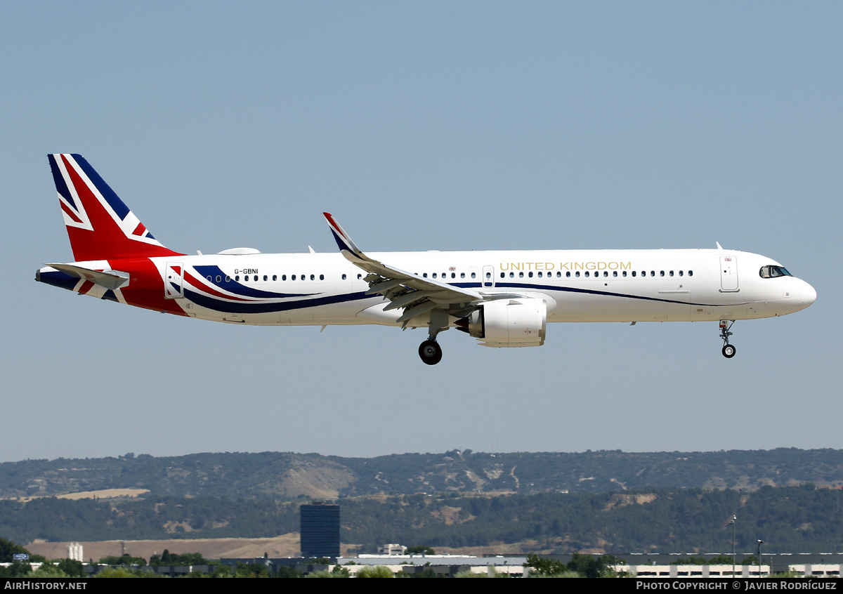 Aircraft Photo of G-GBNI | Airbus A321-253NX | United Kingdom Government | AirHistory.net #473105