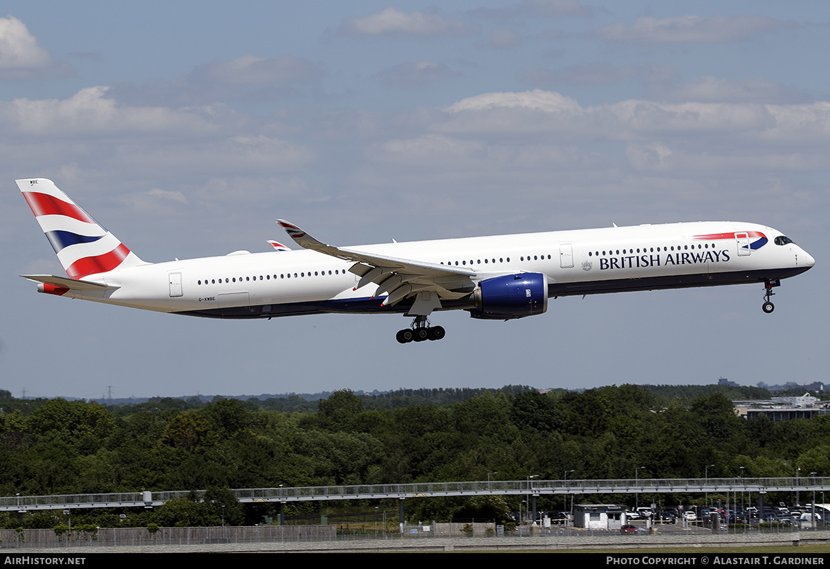 Aircraft Photo of G-XWBE | Airbus A350-1041 | British Airways | AirHistory.net #473106