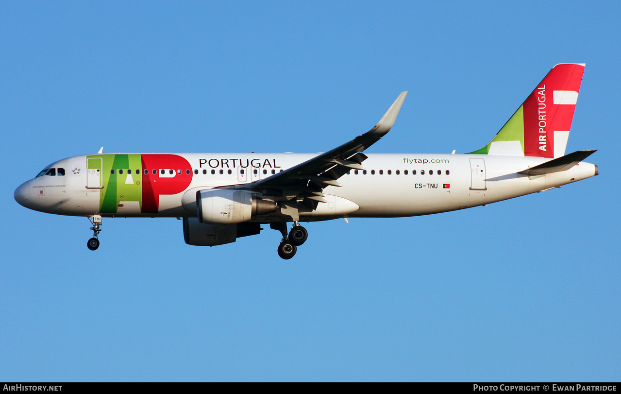 Aircraft Photo of CS-TNU | Airbus A320-214 | TAP Portugal | AirHistory.net #473113