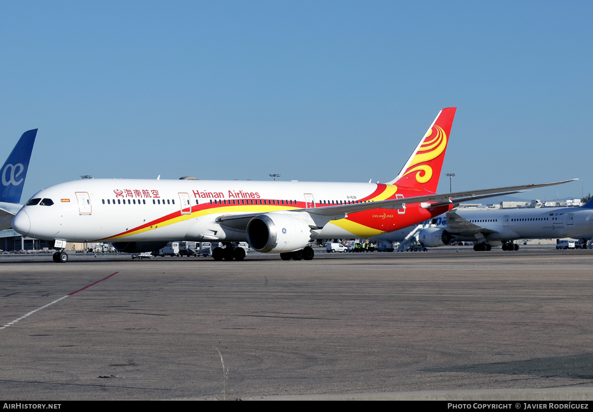 Aircraft Photo of B-1539 | Boeing 787-9 Dreamliner | Hainan Airlines | AirHistory.net #473116