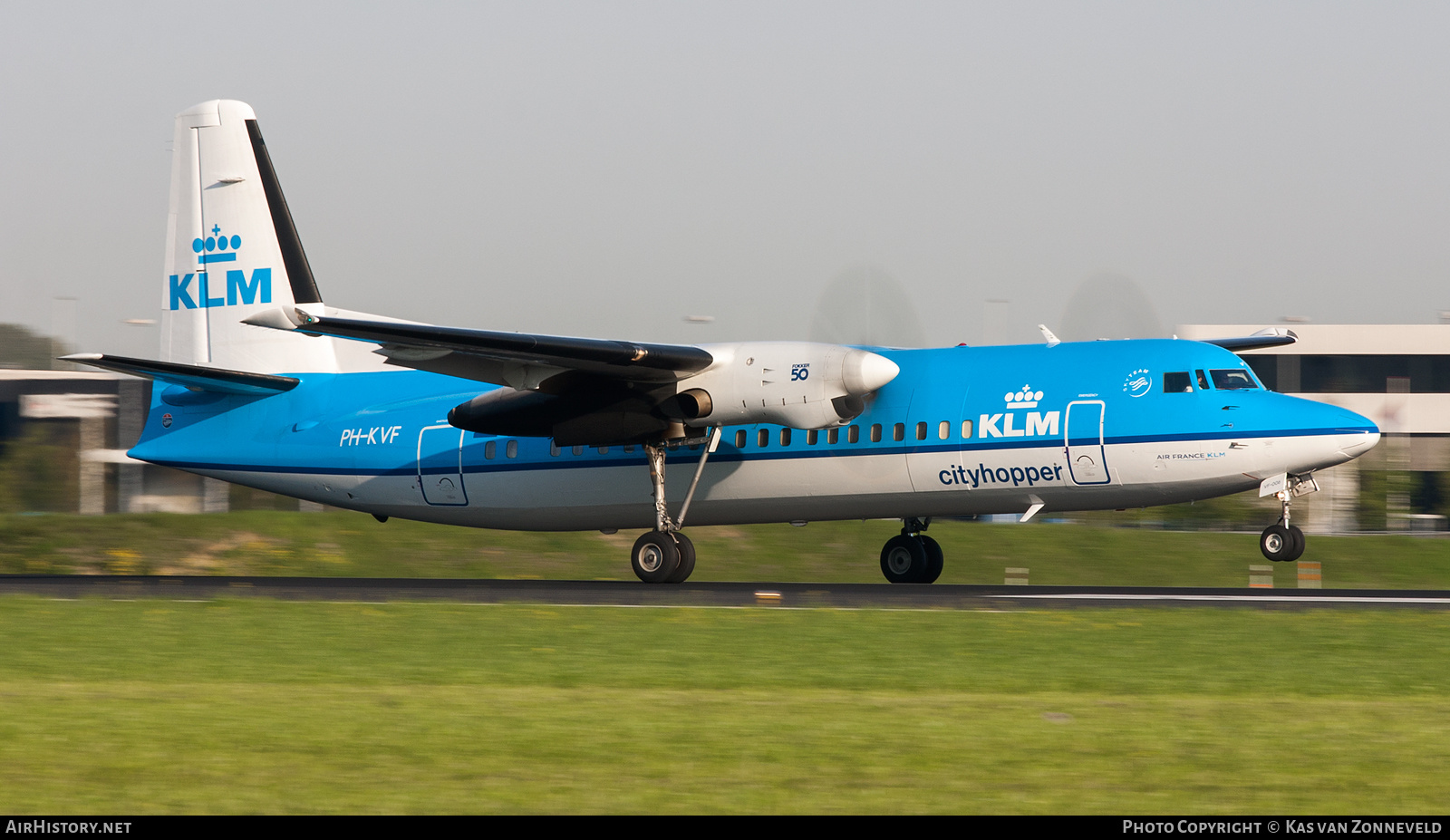 Aircraft Photo of PH-KVF | Fokker 50 | KLM Cityhopper | AirHistory.net #473147