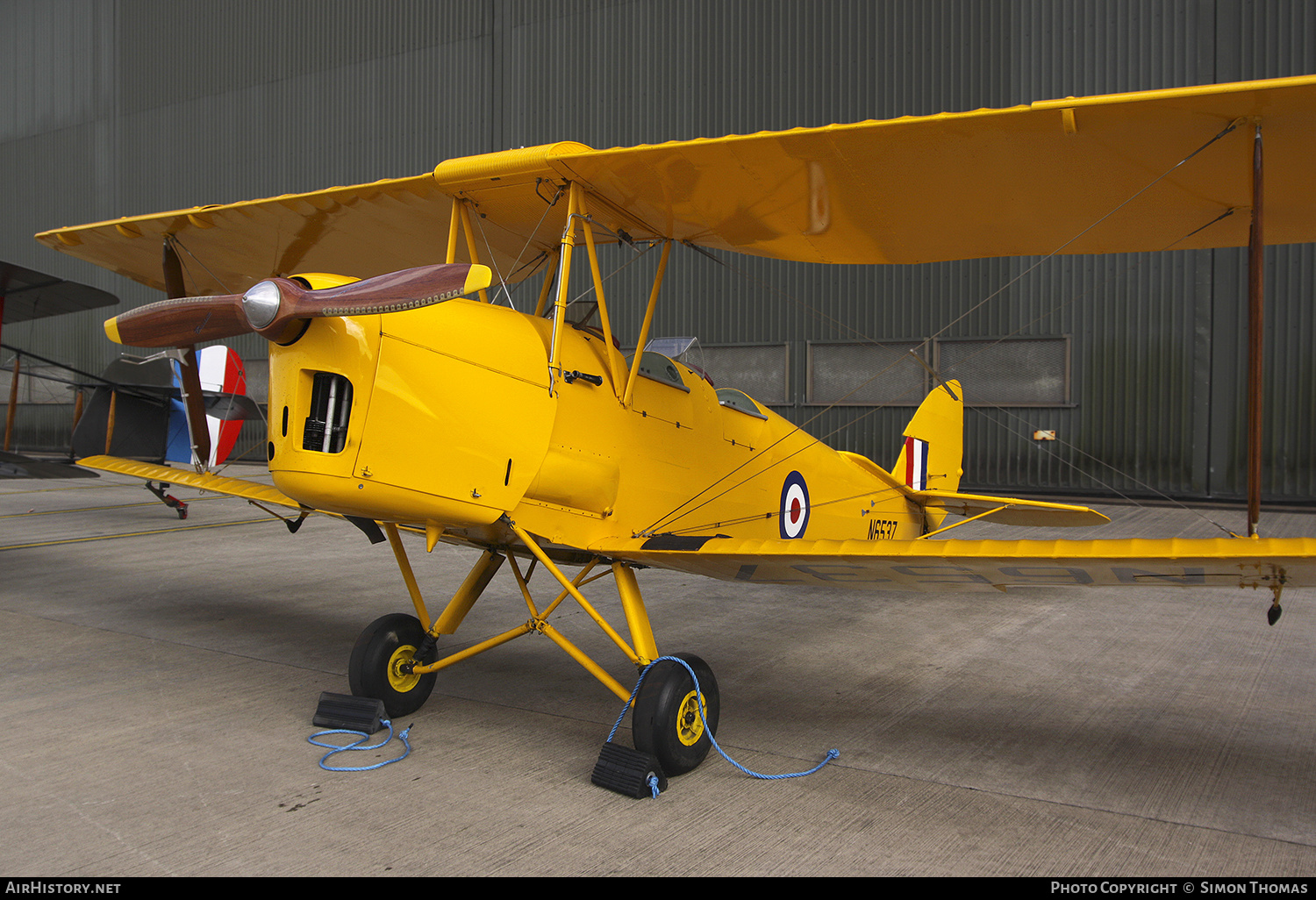 Aircraft Photo of G-AOHY / N6537 | De Havilland D.H. 82A Tiger Moth | UK - Air Force | AirHistory.net #473229