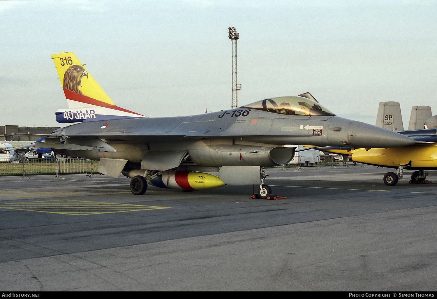 Aircraft Photo of J-136 | General Dynamics F-16A Fighting Falcon | Netherlands - Air Force | AirHistory.net #473240