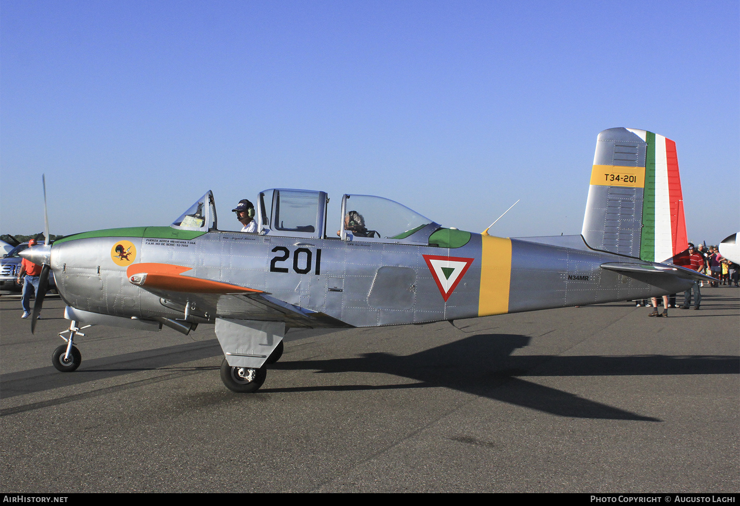 Aircraft Photo of N34MR | Beech T-34A Mentor | Mexico - Air Force | AirHistory.net #473260