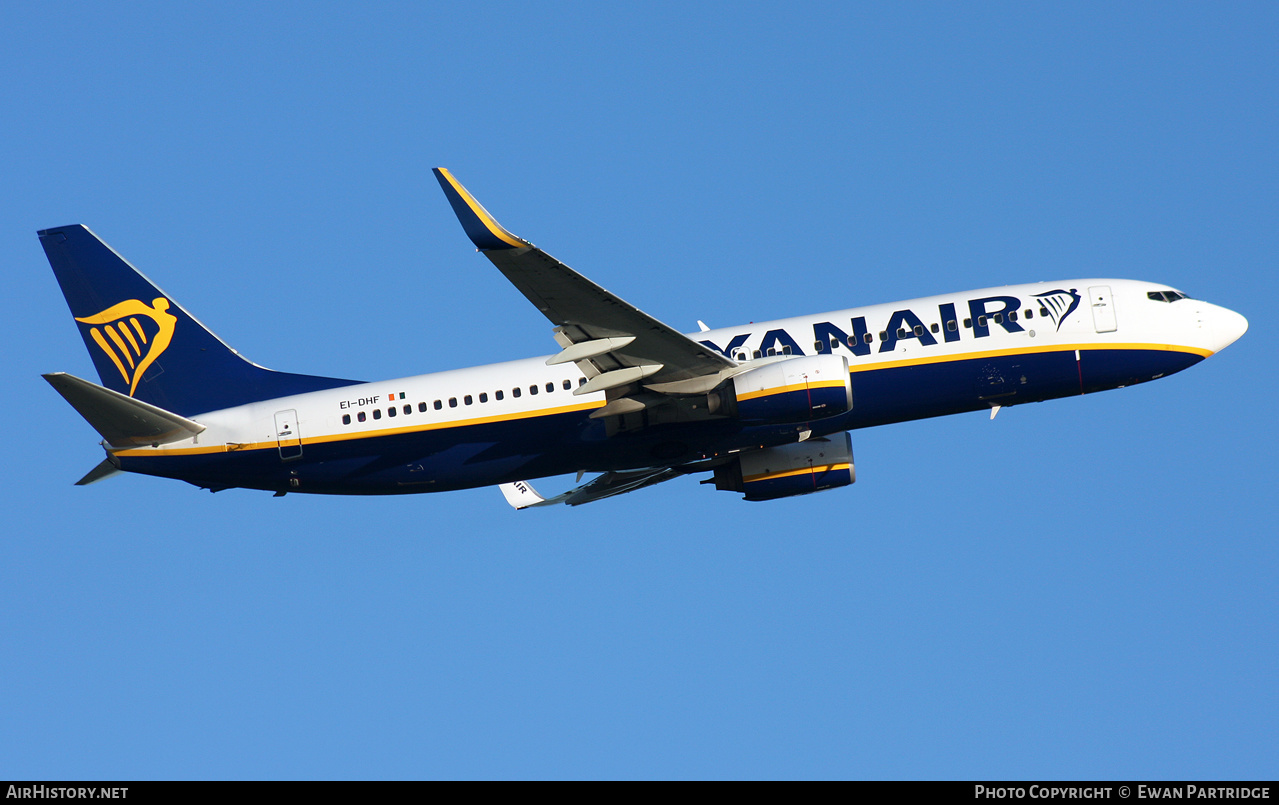 Aircraft Photo of EI-DHF | Boeing 737-8AS | Ryanair | AirHistory.net #473279